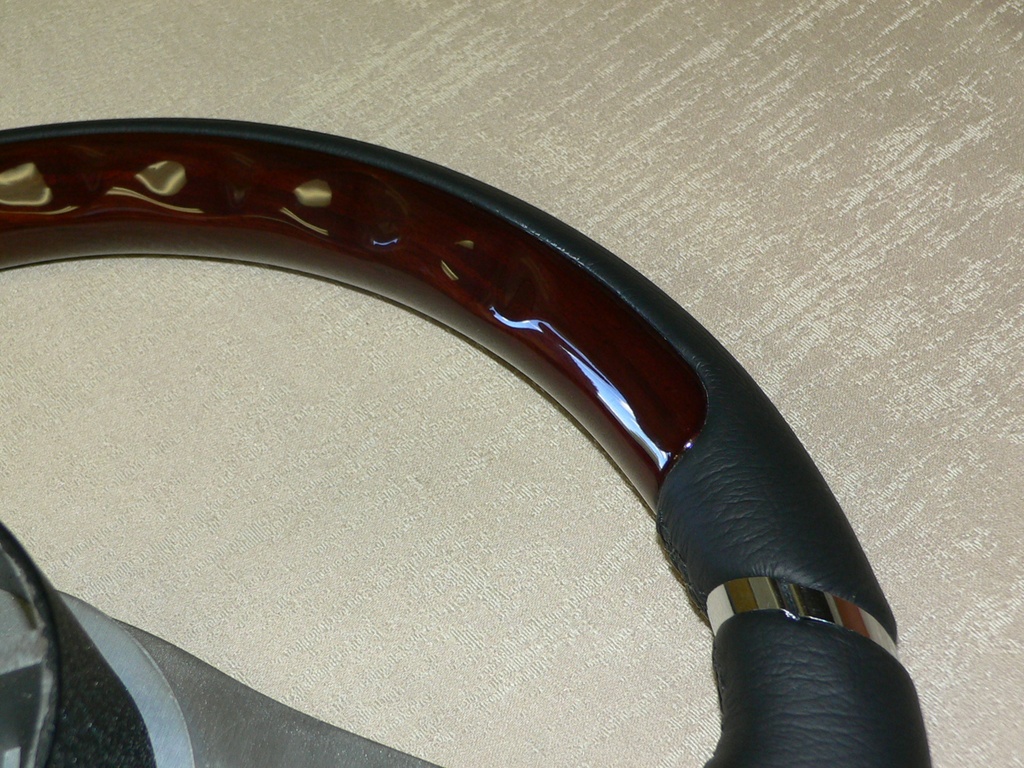 Steering Wheel leather/Cherry 3 spoke - Kit