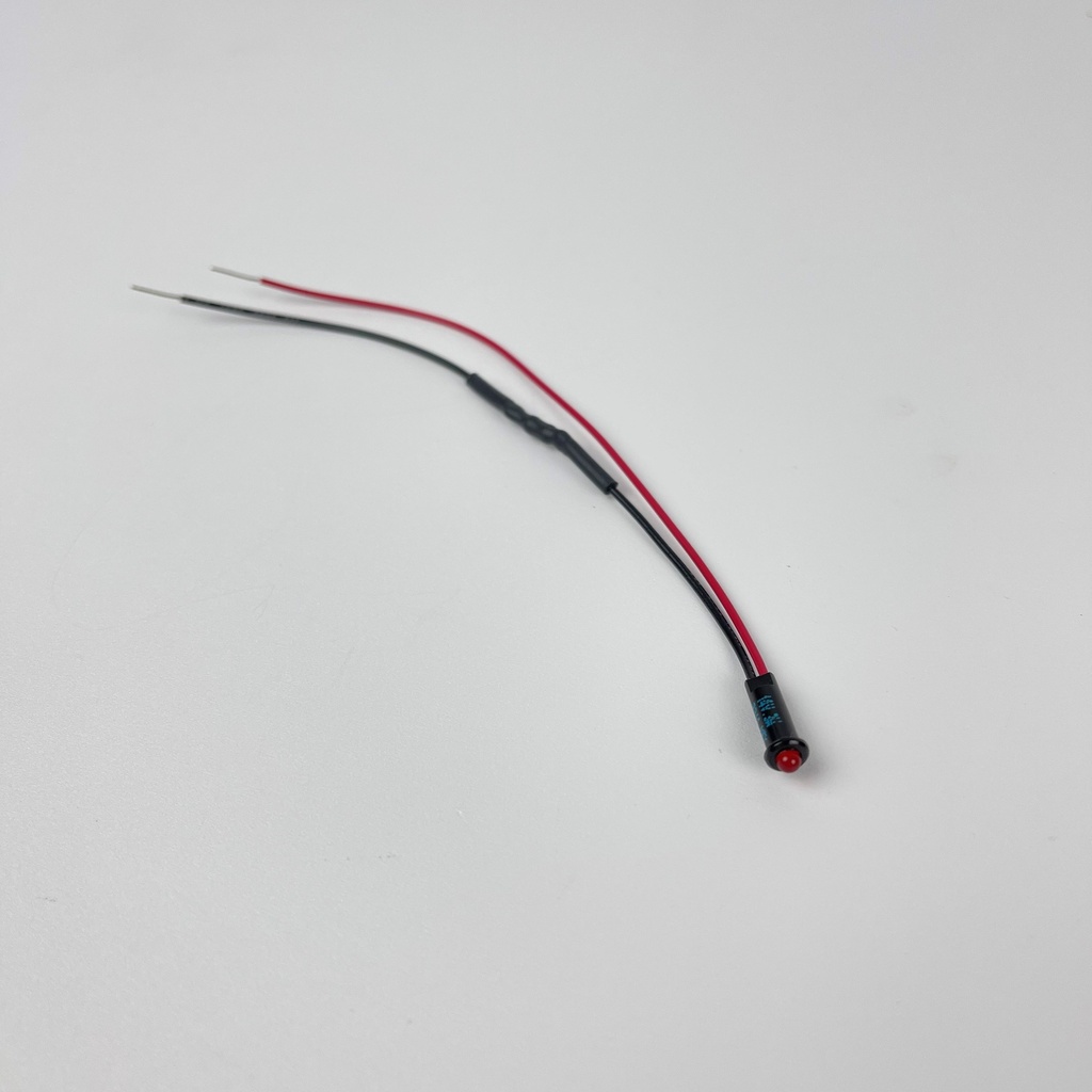 Light Mini round Red 14v Electrical / Lighting / Indicator Light .175 cutout
