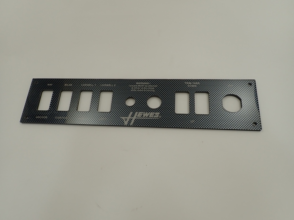 Reproduction Switch Panel for Hewes Boats, Redfisher