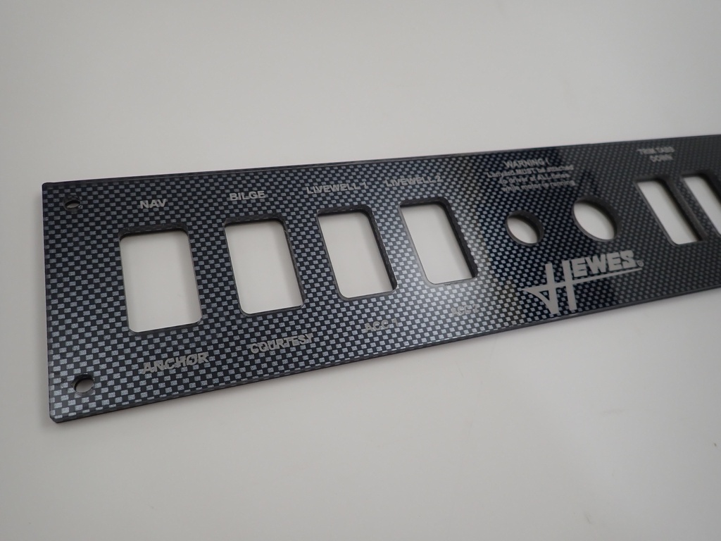 Reproduction Switch Panel for Hewes Boats, Redfisher