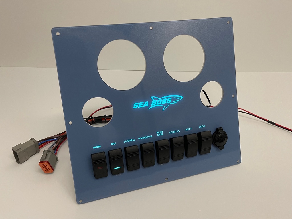 Fully Wired Replacement Switch/Instrument Panel - Sea Boss