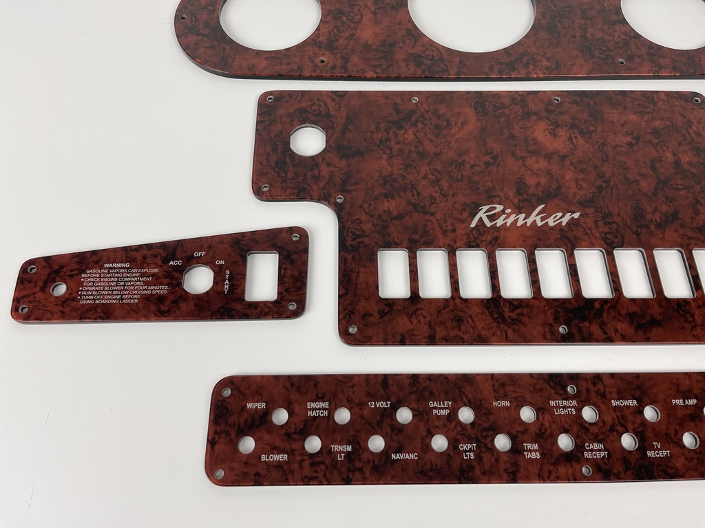 Rinker 250 270 Fiesta Vee Dash Panel set 2004 2005 ish