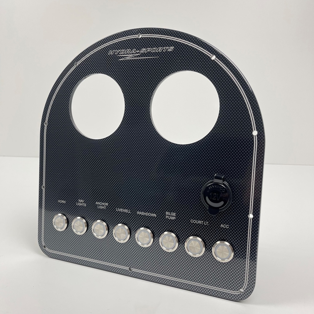 Fully Wired Replacement Panel w/ Pushbutton Switches - Hydrasports 212CC