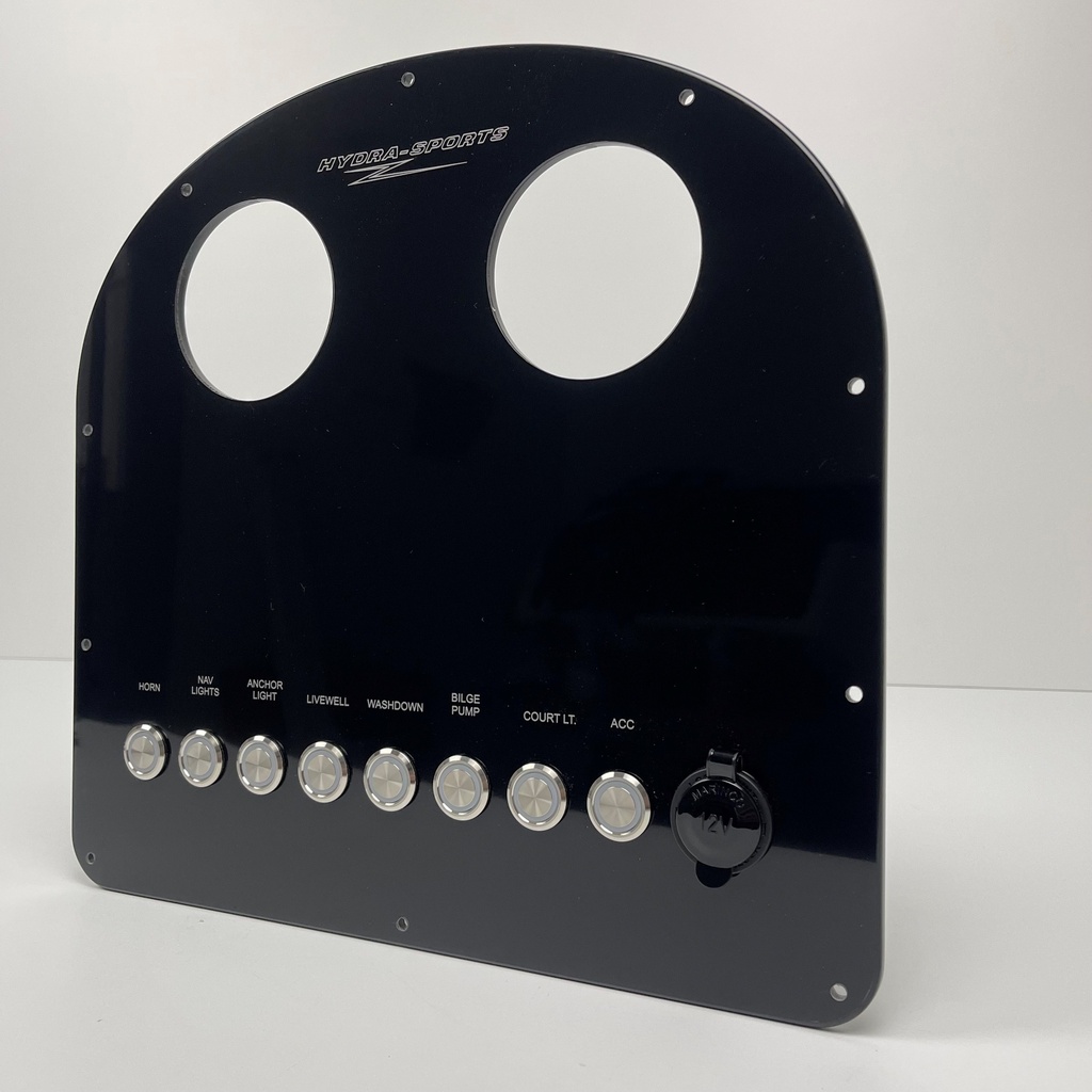 Fully Wired Replacement Panel w/ Pushbutton Switches - Hydrasports 230CC