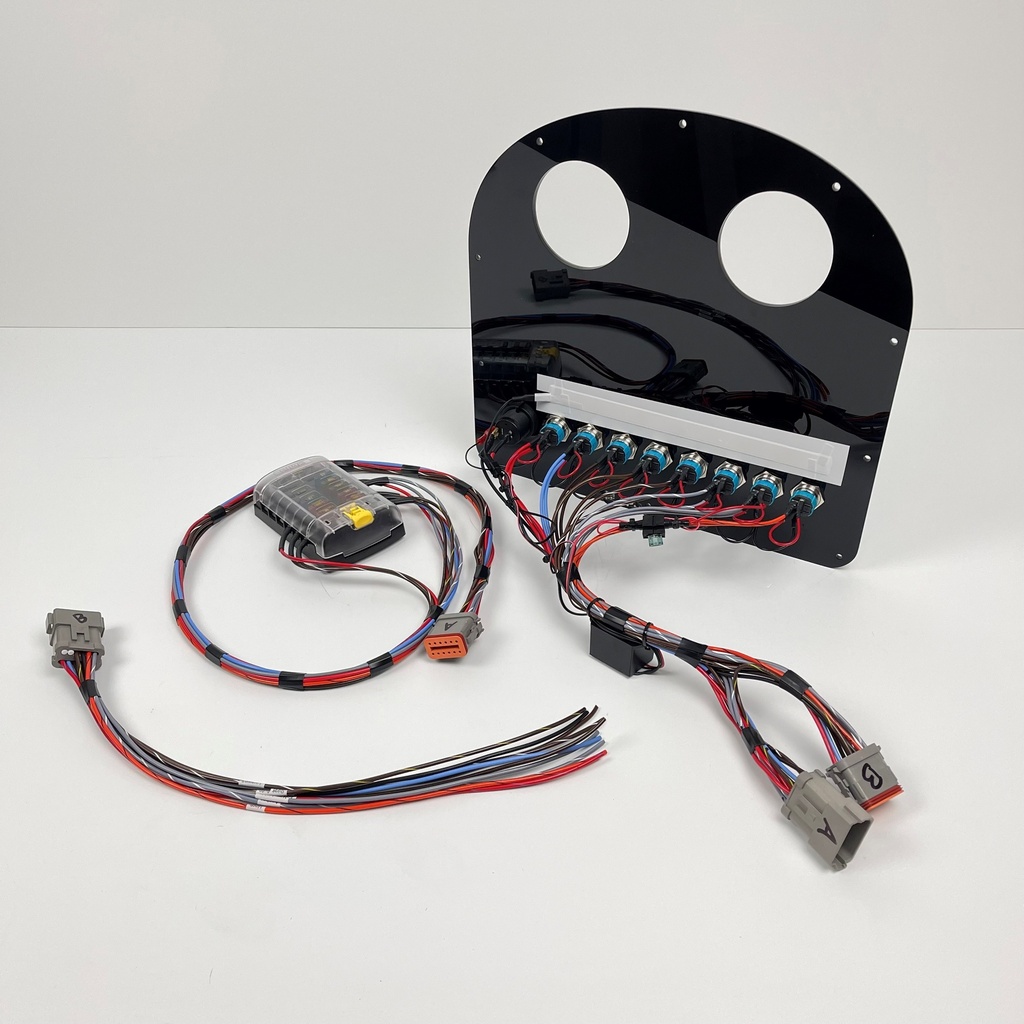 Fully Wired Replacement Panel w/ Pushbutton Switches - Hydrasports 230CC