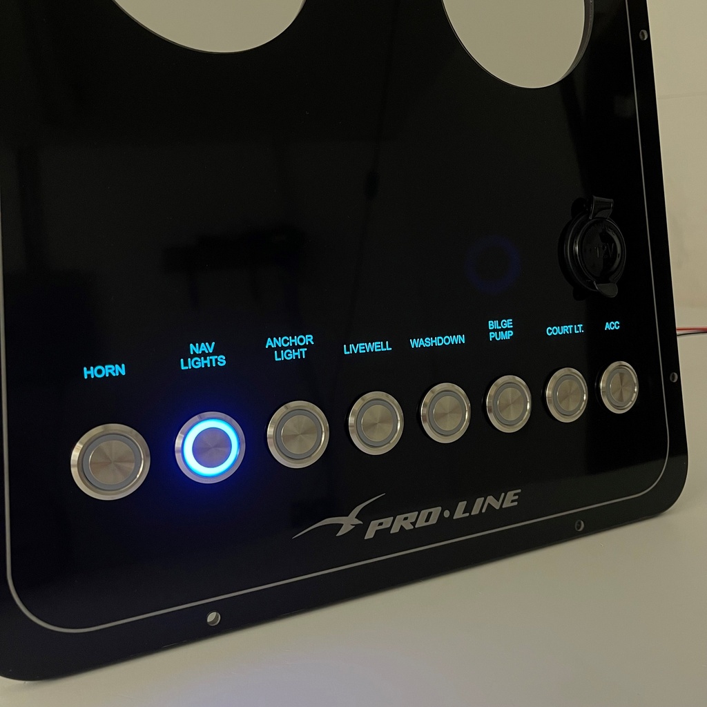 Fully Wired Replacement Panel w/ Pushbutton Switches - Proline