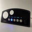 Boston Whaler Dash Instrument Panel 16 Dauntless 15-17 Montauk - Fully Wired Replacement Panel w/ Pushbutton Switches