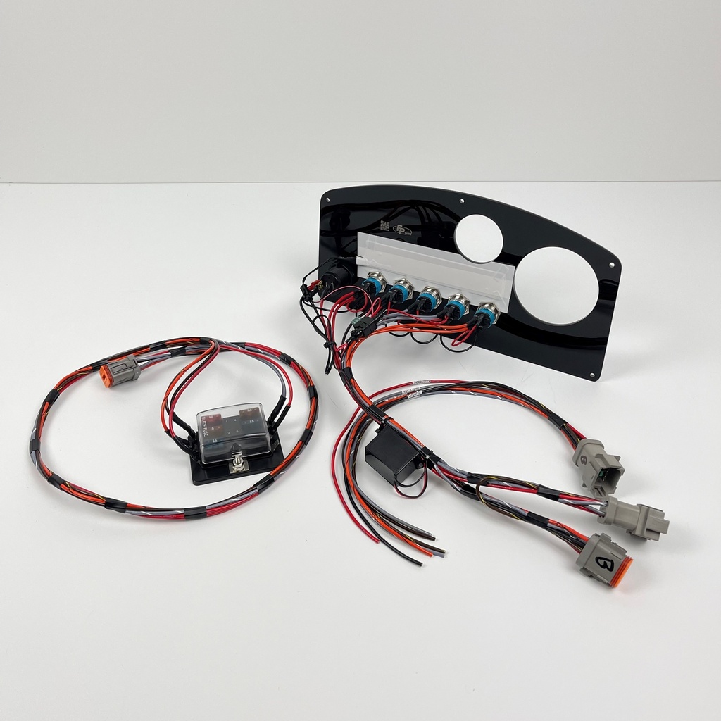 Boston Whaler Dash Instrument Panel 16 Dauntless 15-17 Montauk - Fully Wired Replacement Panel w/ Pushbutton Switches