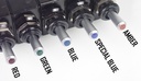LT-2561 ON/OFF/ON DP Blue/Satin lighted tip toggle switch