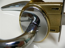 Mobella McCoy Swan Series Chrome/Brass - Swing Door Lockset