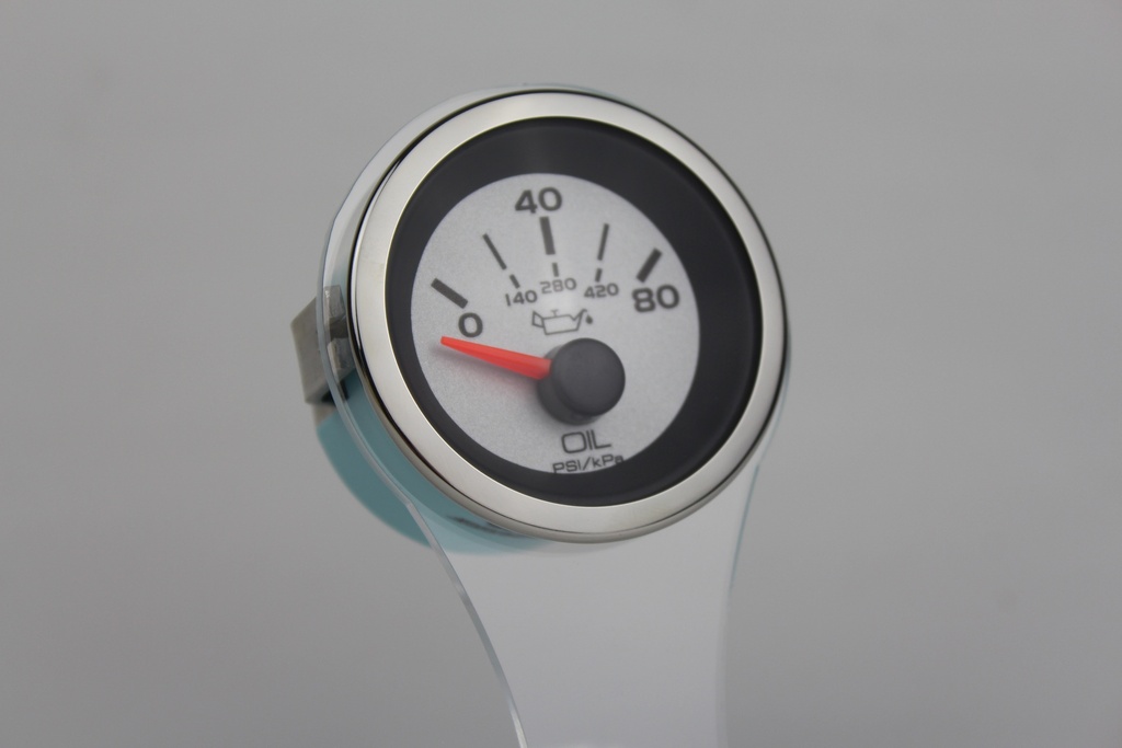 Argent Pro Oil Pressure Gauge, Elect 0-80 psi