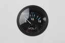Eclipse Blk-Wh-Blu Voltmeter, 8-18 Volts