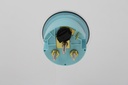 Eclipse Blk-Wh-Blu Water Temperature Gauge, I/O Elect 120-240F