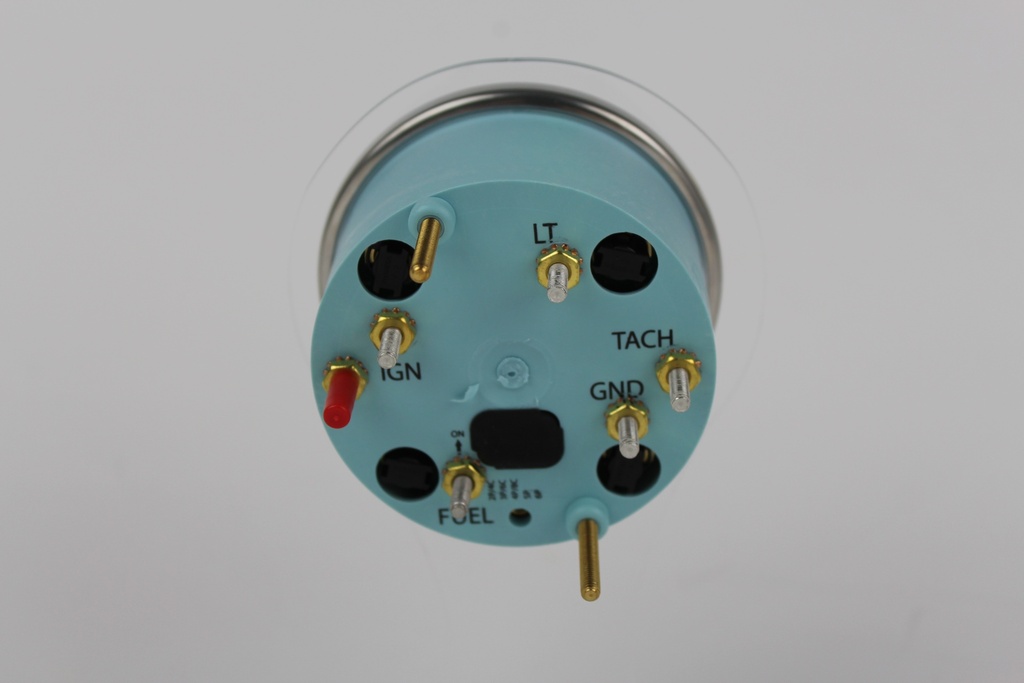 White Sterling Multi-Function 3" 7K Tach, Fuel