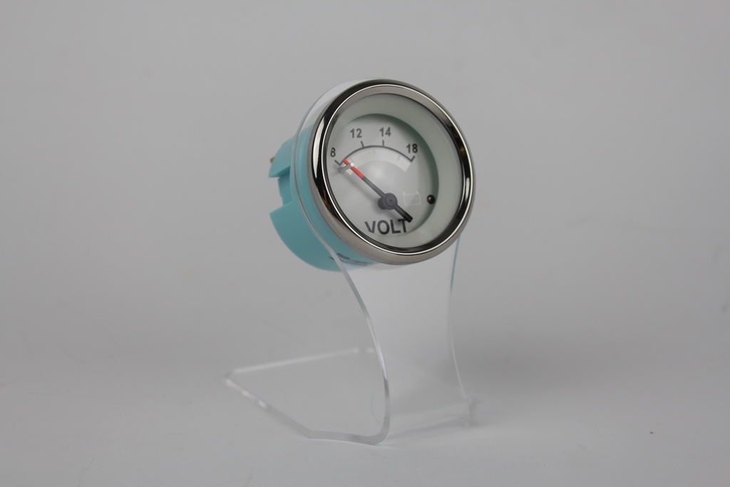 White Sterling Voltmeter 8-18 Volts