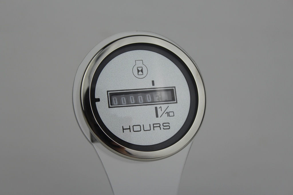 Argent Pro Hourmeter 10,000 hrs 1/4" Spade