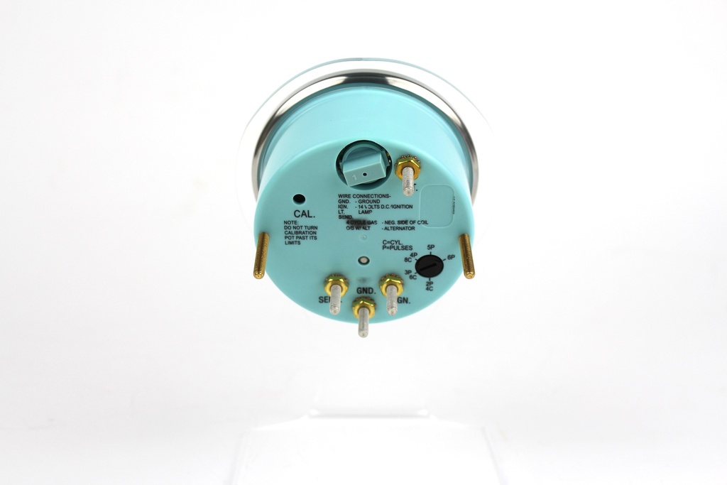 Black Sterling Tach/LCD Hr, O/B & 4 Cycle Gas 7K 3" 