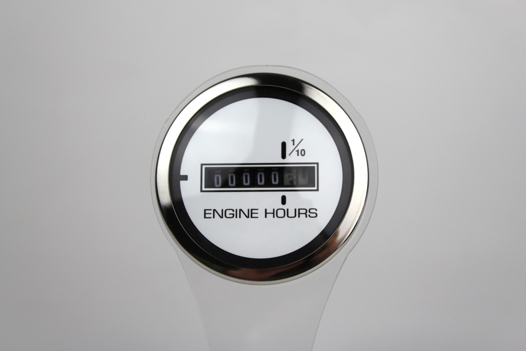 Lido Pro Hourmeter 10,000 hrs, 1/4" Spade