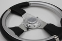 Steering Wheel Leather/Silver 3 Spoke - Kit 360