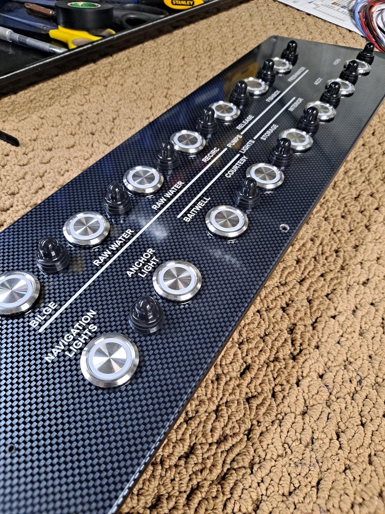 Fully Wired Replacement Switch Panel w/ Toggle Switches - Scout 251 XSS