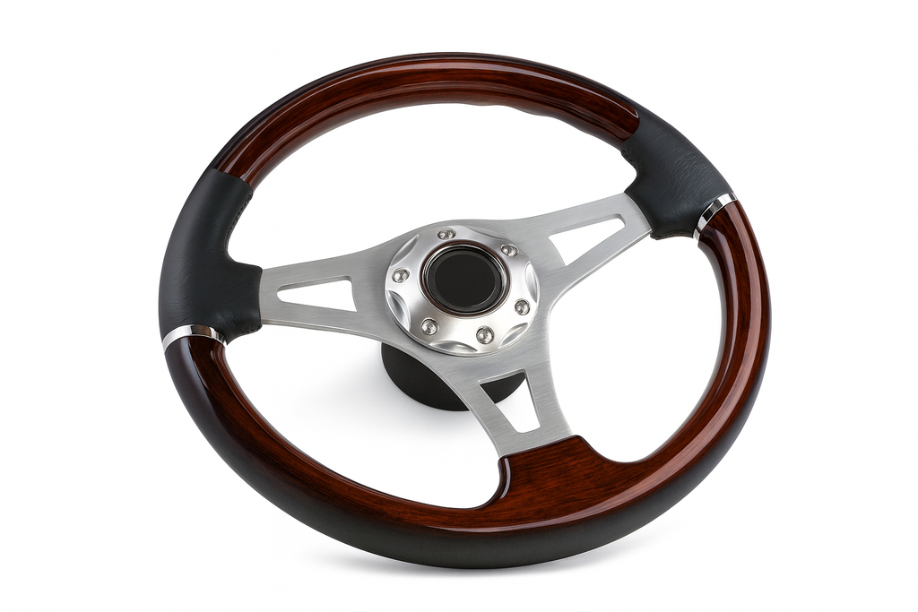 Steering Wheel leather/Cherry 3 spoke - Kit 370 