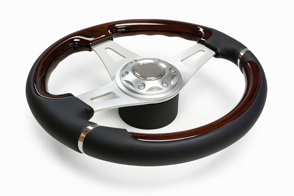 Steering Wheel leather/Cherry 3 spoke - Kit 370 