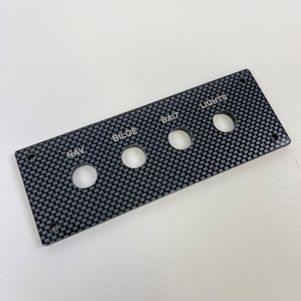 Reproduction Switch Panel for Hells Bay 1-3/4" x 5"