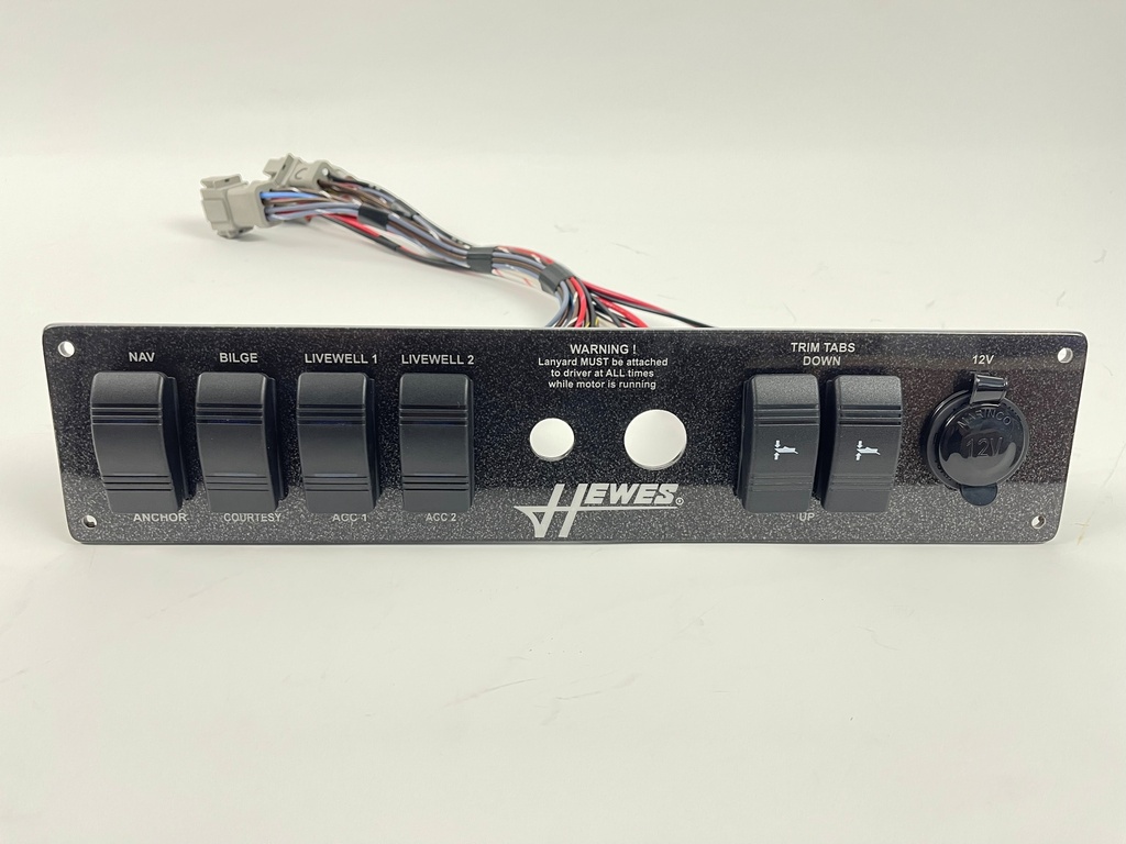 Fully wired Replacement Switch/Instrument Panel - Hewes RF16 14 x 3