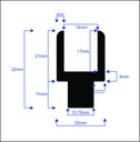 Roller Truck Sliding Door Track Set - Single Door