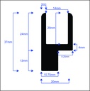 Roller Truck Sliding Door Track Set - Single Door