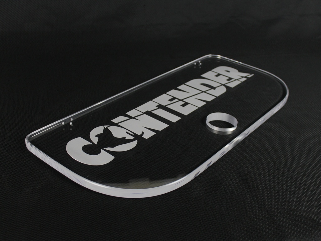 Livewell Lid - Contender 31 - Clear with Engraving