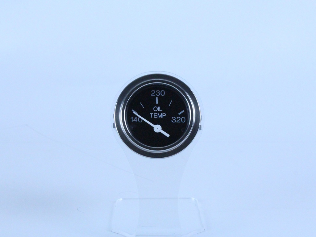 Heavy Duty Veethree Marine Oil Temp, Electrical, 140-320F, 2" 