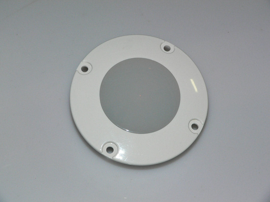 Barnegat Flush Mount Light, QL-CL-F white housing, frosted lens.