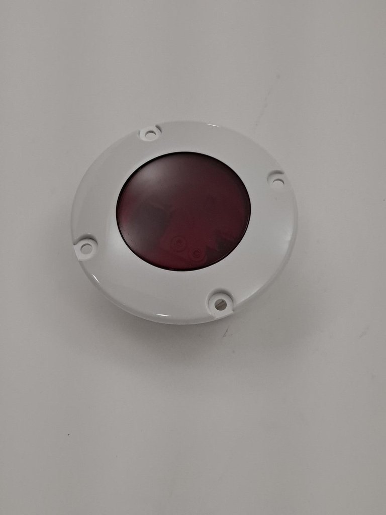 Barnegat Flush Mount Light, QL-CL-R white housing, Red lens