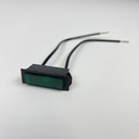 220-250VAC Rectangle Panel Indicator Light - Green