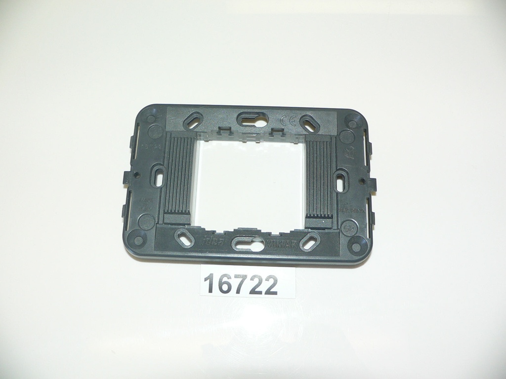 VIMAR MOUNTING FRAME BRACKET, GROOVED FRONT 2 MODULE 16722