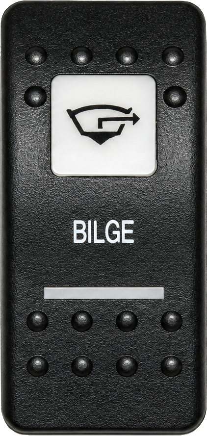 C2-AE Carling Contura II rocker switch actuator - Bilge Logo
