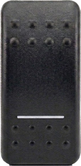 C2-AM Carling Contura II rocker switch actuator - Soft Single Clear lens