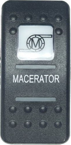 C2-AQ Carling Contura V series rocker switch actuator - Macerator Text