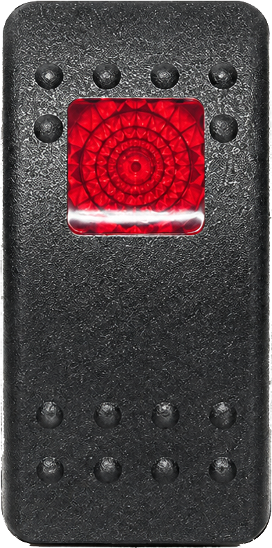 C2-S Carling Contura 2 Actuator - Black with Red Box Lens
