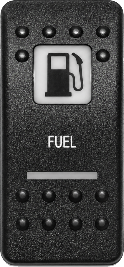 C2-V Carling Contura II V series rocker switch actuator - Black w/Fuel Logo