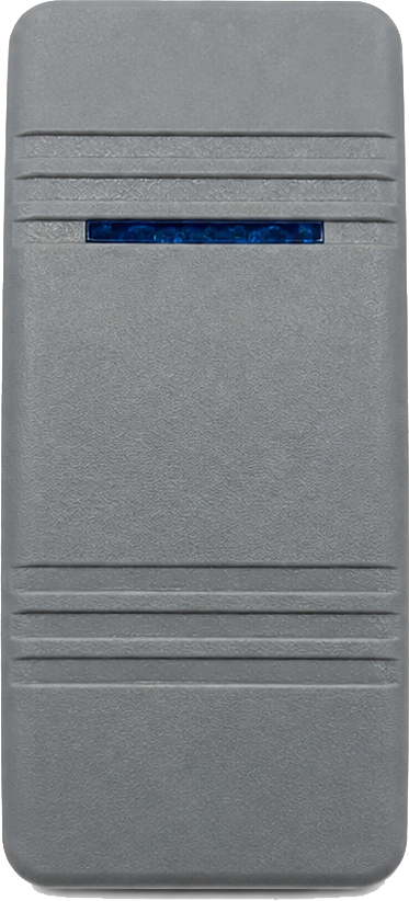 C3-AW Carling Contura III V series rocker switch actuator - Grey with Single Blue Lens