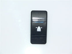 C3-Y Carling Contura III Actuator - Black with single blue lens - Boat bow logo for bow thruster