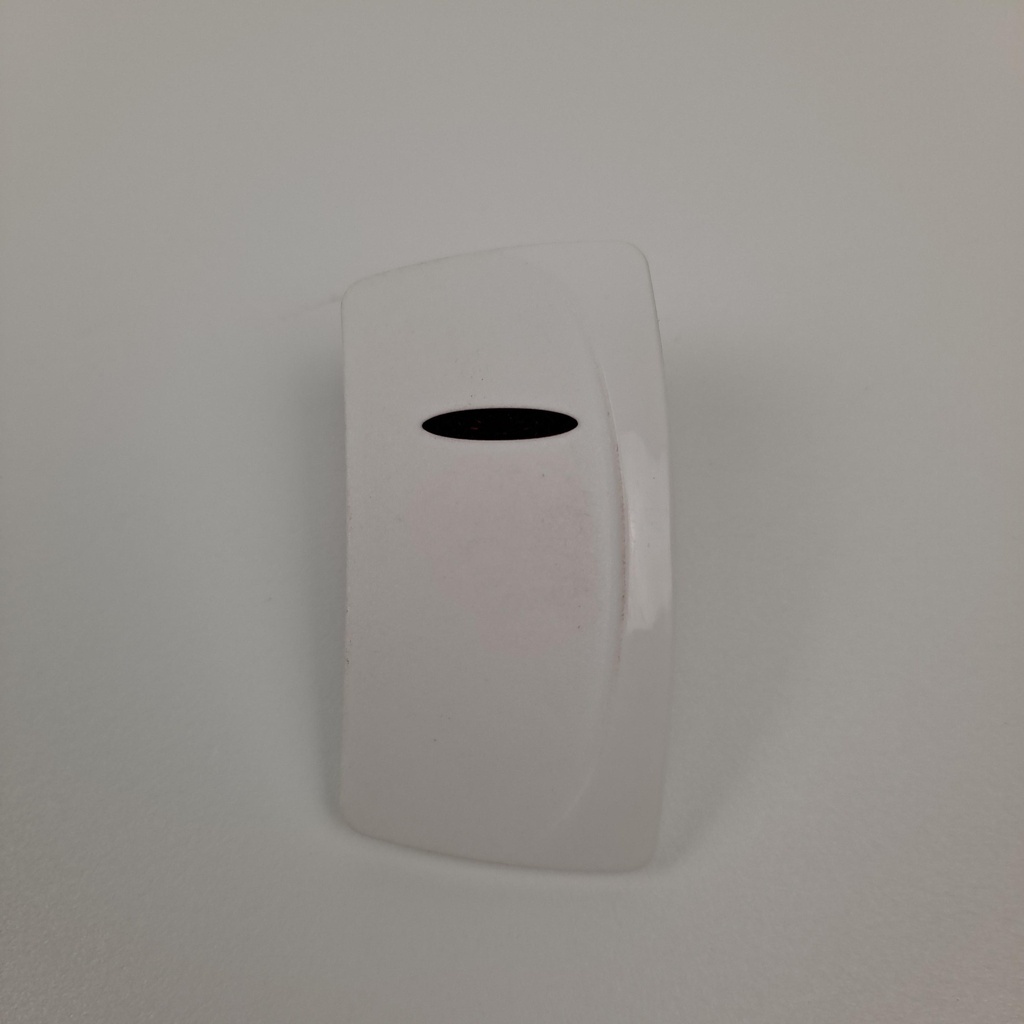 C4-J Carling Contura IV series rocker switch actuator - White Single Red Lens RH