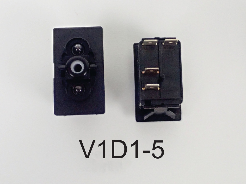 V1D1-5 Carling ON/OFF w/ Two 12V Lamps (use w/engraved actuators)