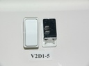 V2D1-5 Carling (ON)/OFF Momentary single pole rocker switch Raised bracket w/actuator no lamp - WHITE