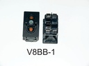 V8BB-1 Carling rocker switch  (On)/Off/(On) independent amber lamps