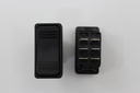 VLD1-2 Carling  (ON)/OFF/(ON) double pole momentary rocker switch with raised bracket Contura X no lamps.