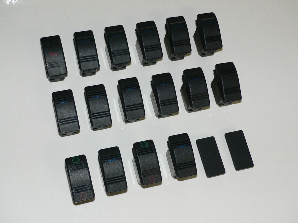 370 Aft Cabin 1998-1999 ish SWITCH kit including Covers/Actuators