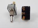 ON/ON  Carling Single Pole Chrome Toggle Switch. 2GB51-78 Spade Terminals.